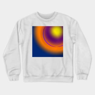 Blue orange abstract art design Crewneck Sweatshirt